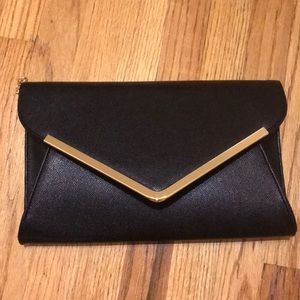 Neiman Marcus large clutch with gold chain